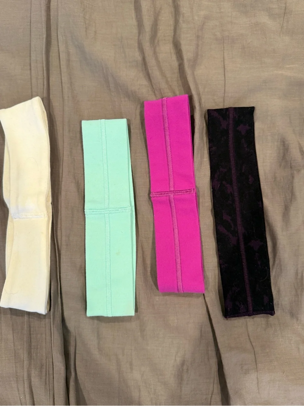 lululemon athletica Kids Stretch Headband Set - White, Mint, Pink, Black